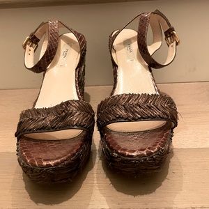 Prada Brown Wedges